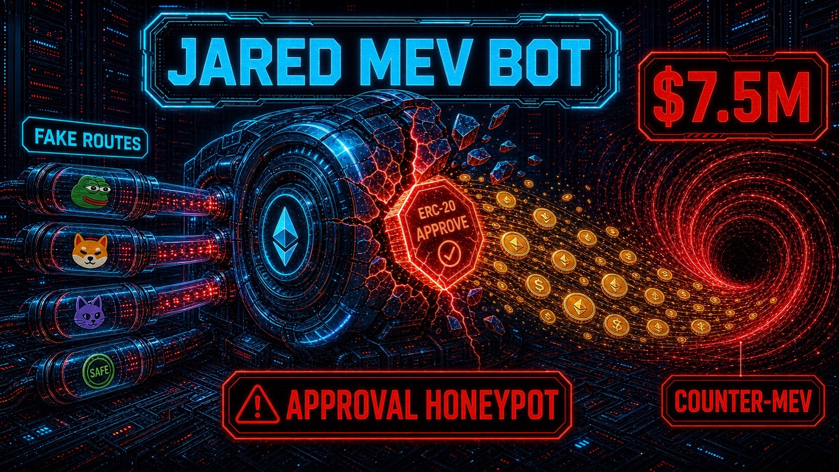 JaredFromSubway MEV Bot Drain: $7.5M Lost to Counter-MEV Approval Honeypot