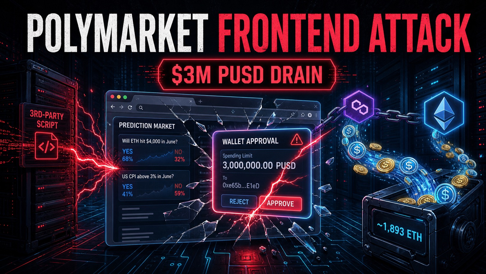 Polymarket Frontend Attack: $3M Drained via Third-Party Script Compromise