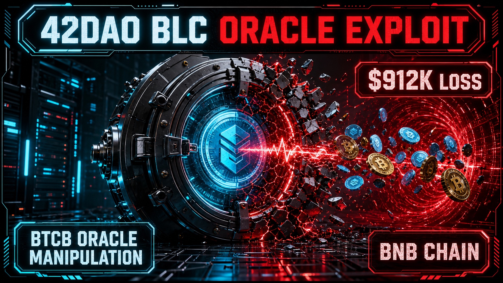 42DAO BLC Exploit: $912K Drained via BTCB Oracle Manipulation