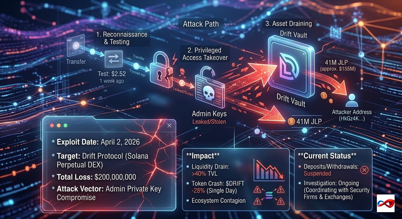 Drift Protocol Exploited for $285M in Suspected Private Key Compromise