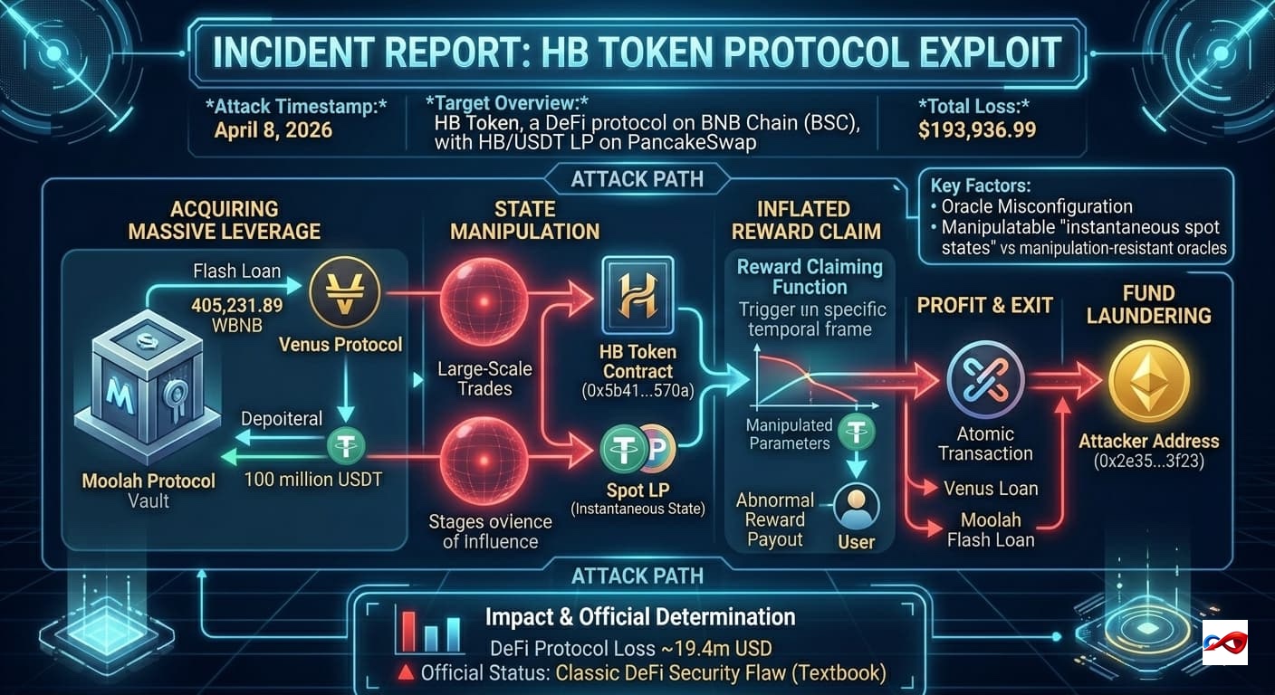 HB Token Suffers Flash Loan State Manipulation Attack