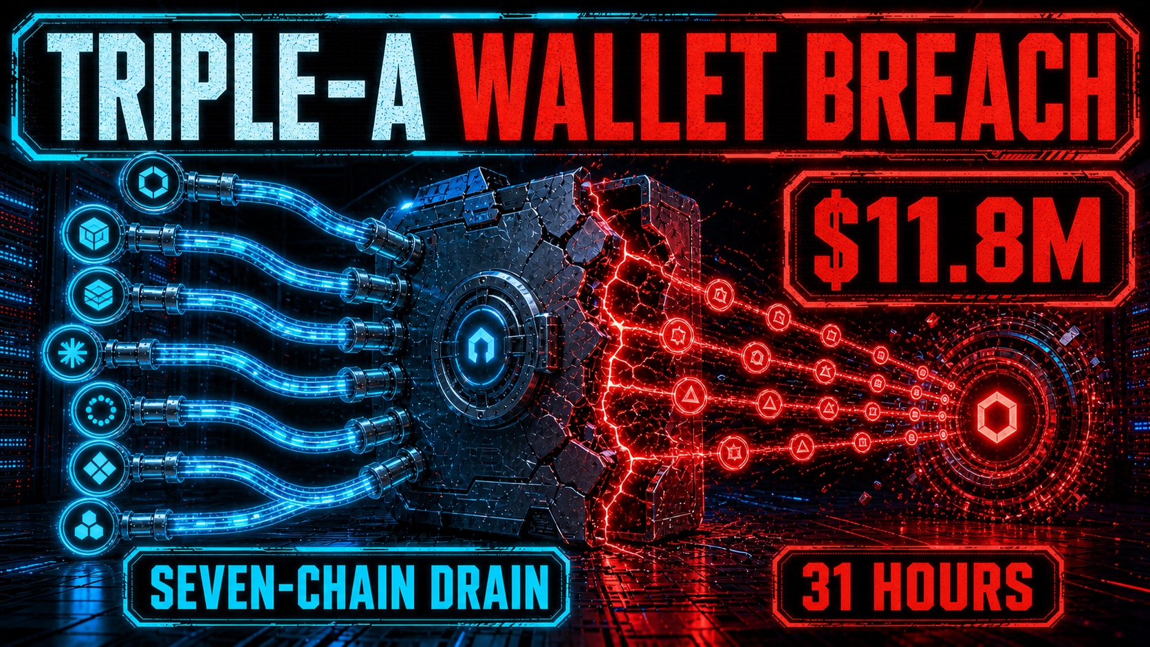 Triple-A Wallet Breach: $11.8M Drained Across Seven Chains